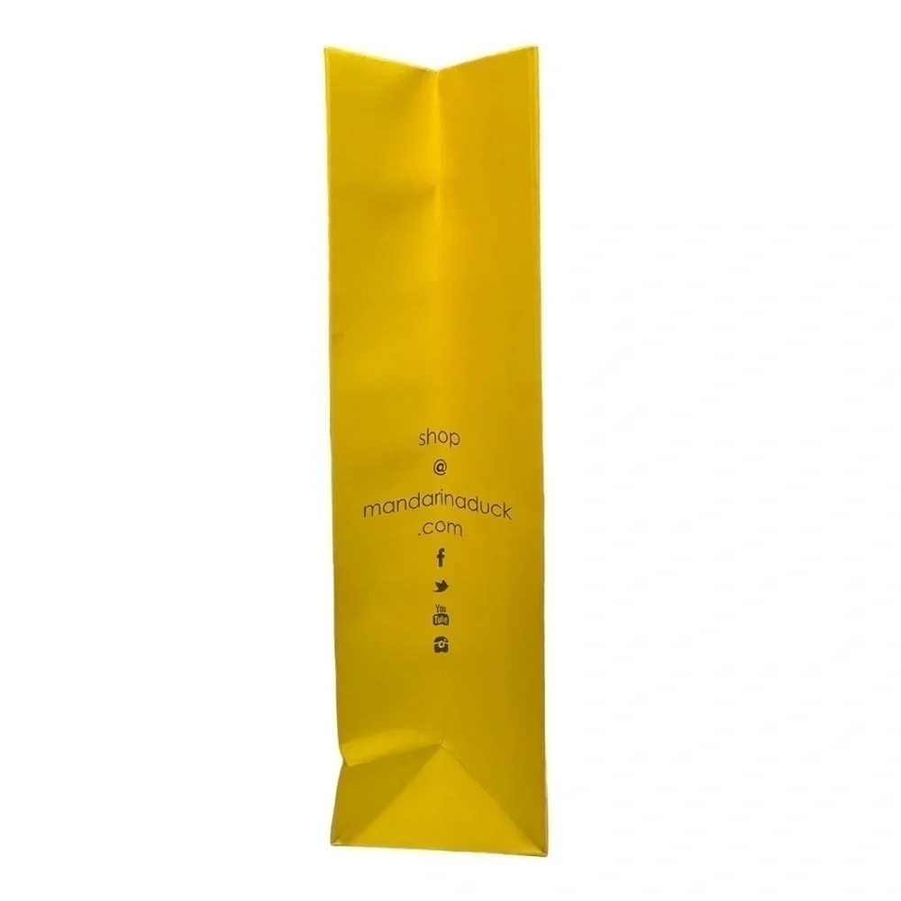 Mandarina Duck Yellow Paper Shopping Bag